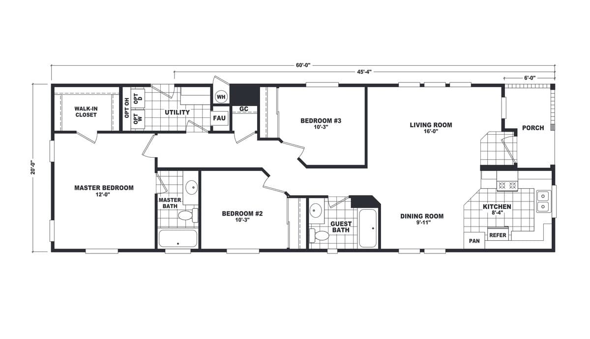 20' Wide Series TW-20603C
