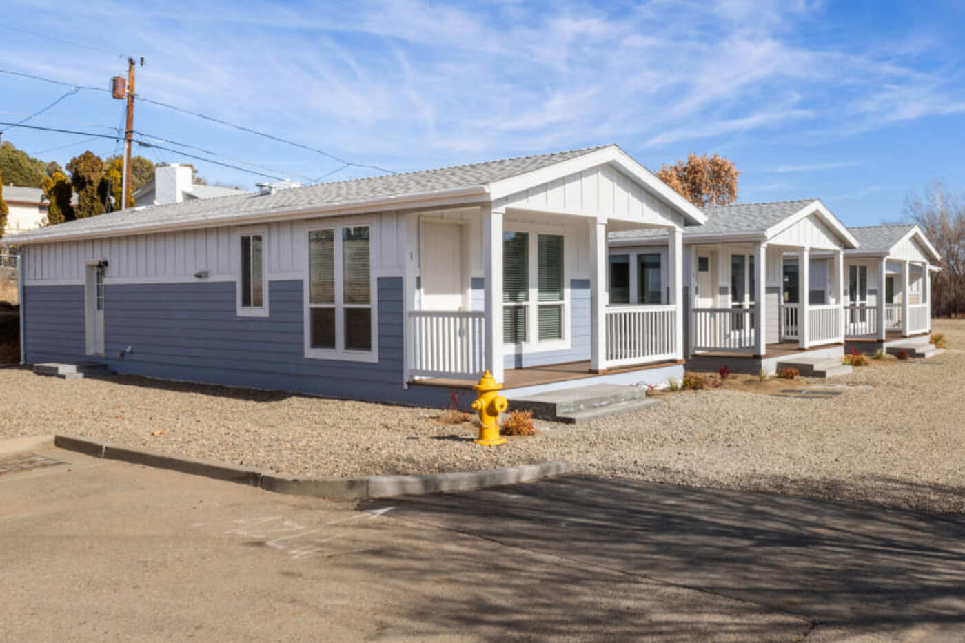 Multiple manufactured homes
