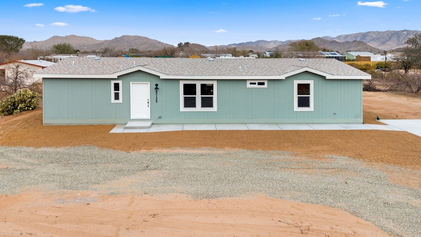 Modern manufactured home exterior